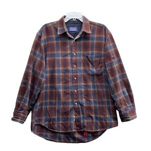 VTG Pendleton Lodge Flannel Shirt Mens Large Wool Heritage Outdoor Camp 90s Gorp